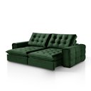Ver imagem 3 de Sofá Retrátil e Reclinável Galliano 1,80m Veludo Verde - Fortbello Estofados