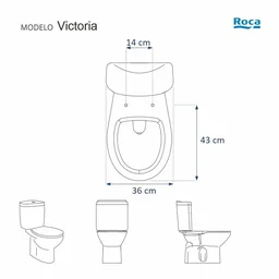 Assento Sanitário Poliester Victoria Branco para vaso Roca - 5