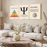 Kit 3 Quadro Decorativo Psicologia Consultório Quarto Mente 40x28 - 3