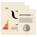 Ver imagem 4 de Kit 3 Quadro Decorativo Psicologia Consultório Quarto Mente 40x28