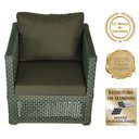 Ver imagem 3 de 2 Poltronas Madri Alumínio Corda Náutica Estofado 13 Trama Original