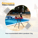 Ver imagem 3 de Mesa Petisqueira Tampo com 9 Cavidades Petiscos Desmontável Varandas Jardim Pescarias Camping