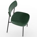 Ver imagem 6 de Kit 04 Cadeiras Decorativas Estofada para Sala Jantar Melina F01 Couríssimo Verde Musgo - Lyam