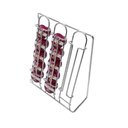 Ver imagem 1 de Porta Cápsulas Una Lato Três Corações Cromado Jomer 2103