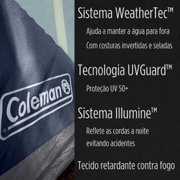 Barraca Camping Coleman 4 Pessoas Amazônia Cinza - 5