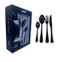 Ver imagem 1 de Faqueiro Conjunto Talheres Luxo Black 24 Peças Inoxidavel