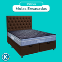 Ver imagem 4 de Cama + Bau Blindado e Colchão Molas Ensacadas Queen - Petrus Paropas + Cabeceira