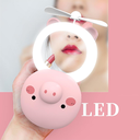 Ver imagem 1 de Espelho Portátil com Ring Light e Ventilador Porquinho