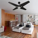 Ver imagem 3 de Ventilador de Teto Natuvent Callis Led 4 Pás Madeira Preto 4000k Branco Neutro, Luz Neutra 220v