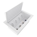 Ver imagem 1 de Caixa Embutir Tomada Mesa Escritorio Coworking