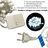 Varal de Luzes Led Cordão Pisca Pisca 100 Bolinhas 8 Metros Decoração Area Interna Externa Quintal J - 2