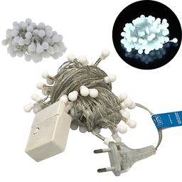 Varal de Luzes Led Cordão Pisca Pisca 100 Bolinhas 8 Metros Decoração Area Interna Externa Quintal J - 1