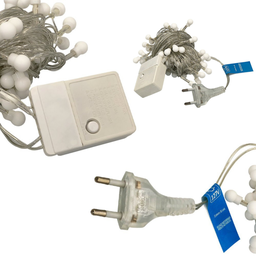 Varal de Luzes Led Cordão Pisca Pisca 100 Bolinhas 8 Metros Decoração Area Interna Externa Quintal J - 4