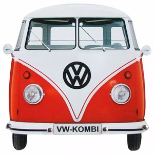 Porta Chaves de Parede Retrô Decorativo - Perua-Kombi Red