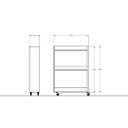 Ver imagem 4 de Carrinho Organizador Cozinha Porta Temperos 3 Prateleiras Branco