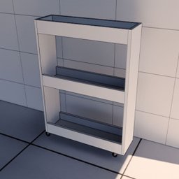 Carrinho Organizador Cozinha Porta Temperos 3 Prateleiras Branco - 1