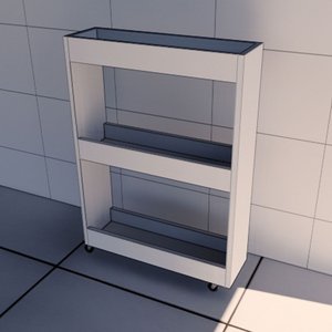 Carrinho Organizador Cozinha Porta Temperos 3 Prateleiras Branco