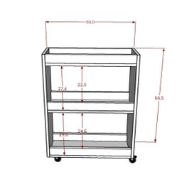 Carrinho Organizador Cozinha Porta Temperos 3 Prateleiras Branco - 5