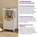 Ver mais imagens de Estante Nicho com Porta Petit Casatema MadeiraOriginals Branco/Mel