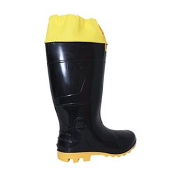 Bota de Pvc Preta com Polaina Kadesh Safety Boots Ref 6033polpa - 3