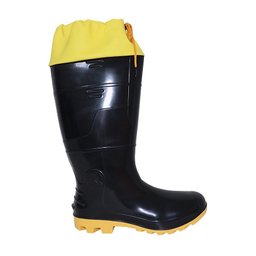 Bota de Pvc Preta com Polaina Kadesh Safety Boots Ref 6033polpa - 2