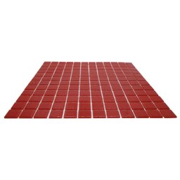 Pastilhas de Vidro Parede Cristal Vermelha 30x30cm - 5