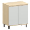 Ver imagem 1 de Balcão para Cozinha 80 Cm 2 Portas Mdf/mdp Aurora Cinza Cristal