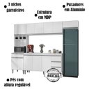 Ver imagem 4 de Cozinha Modulada 5 Peças 281 cm Andreia Branco REAJL