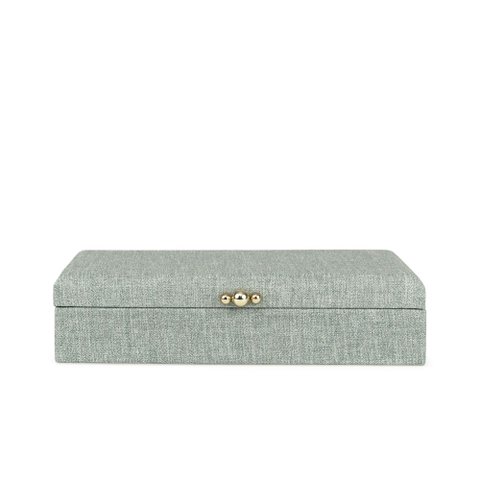 Caixa Decorativa em MDF com Revestimento em PU Verde 27cm 22893 Mart