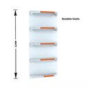Ver imagem 4 de Gondola Parede 202 Fit Ate 4 Metros 1 Canto Branco 25b Pe Laranja