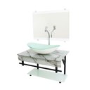 Ver imagem 5 de Gabinete De Vidro 60cm Apx Com Cuba Oval Branco
