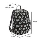 Ver imagem 3 de Mochila de Costas Casual Canvas Teen Flores Republic Vix Preto Mochila de Costas Casual Canvas Teen