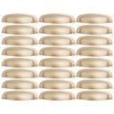 Ver imagem 1 de Kit 24 Puxadores Dourado 2773 Quebec Concha Torralba para Móveis Armários Gavetas