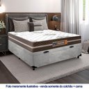 Ver imagem 2 de Cama Box Baú Casal Suede Colchão Molas Ensacadas Colchões 138cm Suporta até 120 Kg por Pessoa