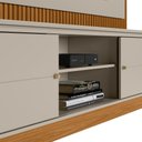Ver imagem 7 de Estante Home 215cm Valdivia para Tv até 75 Nature/Off White G77 - Gran Belo