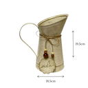 Ver imagem 4 de Vaso Jarro Decor de Metal Rústico Bege Plaquinha Vida 19,5cm