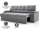 Ver imagem 3 de Sofá com Porta Copos Retrátil e Reclinável Tom 2,05m Velosuede - Netsofas - Cinza