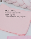 Ver imagem 3 de Manta Cueiro Bebê Malha com Pompom 70x80cm