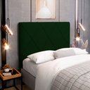 Ver imagem 6 de Cabeceira Cama Box Casal King Size Mel 195cm com Frame Veludo Verde - Desk Design