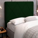 Ver imagem 2 de Cabeceira Cama Box Casal King Size Mel 195cm com Frame Veludo Verde - Desk Design
