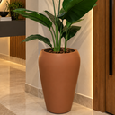 Ver imagem 1 de Vaso de Fibra de Vidro 62cm Tóquio m Vietnamita Terracota Fosco