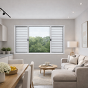 Ver imagem 7 de Veneziana 6 Folhas Aluminio Branco 1,20x1,50 Linha 18 Modular