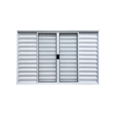 Ver imagem 1 de Veneziana 6 Folhas Aluminio Branco 1,20x1,50 Linha 18 Modular