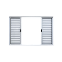Ver imagem 4 de Veneziana 6 Folhas Aluminio Branco 1,20x1,50 Linha 18 Modular