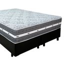 Ver imagem 5 de Cama Box Casal Bipartido Sintético + Colchão Anjos Black Graphite Molas Ensacadas 138x188x64cm Cor:p