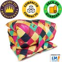 Ver imagem 2 de Futon Dobrável de Espuma Solteiro Geométrico Bf Colchões
