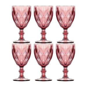 Conjunto de Taças Diamond 245ml:roxo