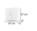 Ver imagem 4 de Armário 2 Portas Branco - EJ Móveis