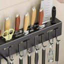 Ver imagem 3 de Suporte Organizador de Pendurar Utensílios na Cozinha Grande Decoração Organização Casa Leva pra Cas