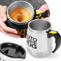 Caneca Mixer Stirring Mug 400ml Aço Inox Copo Branco - 5